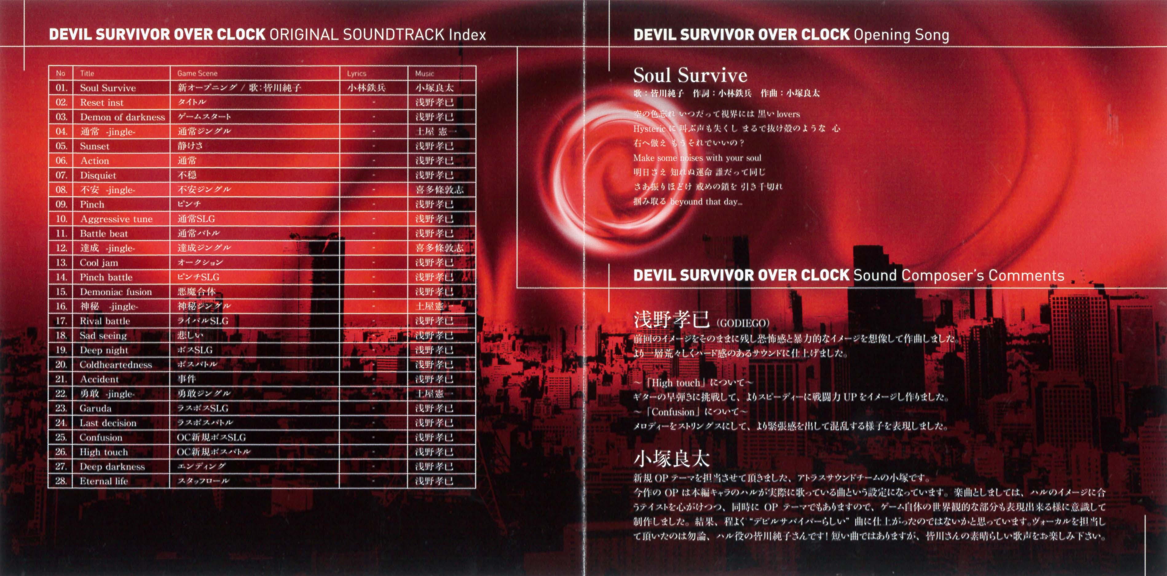 DEVIL SURVIVOR OVER CLOCK ORIGINAL SOUNDTRACK (2011) MP3